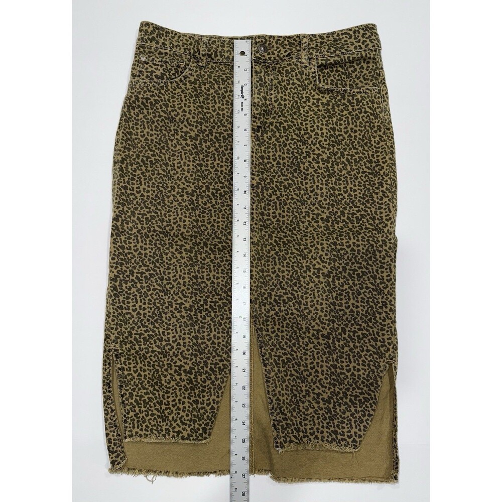 Zara Leopard Print Pencil Skirt - Picture 6 of 7